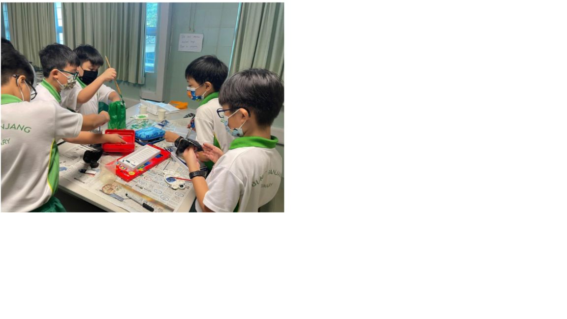 students upcycling plastic bottles